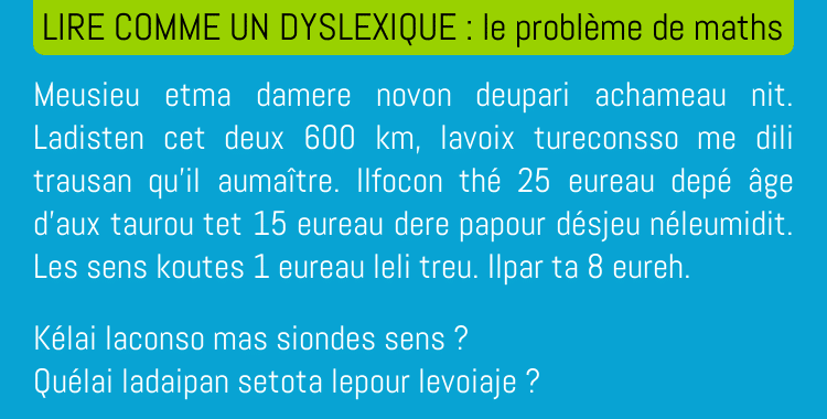 Lire comme un dyslexique